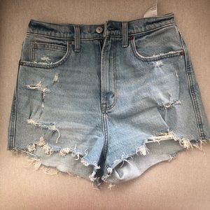 Abercrombie Ultra High Rise Mom Shorts